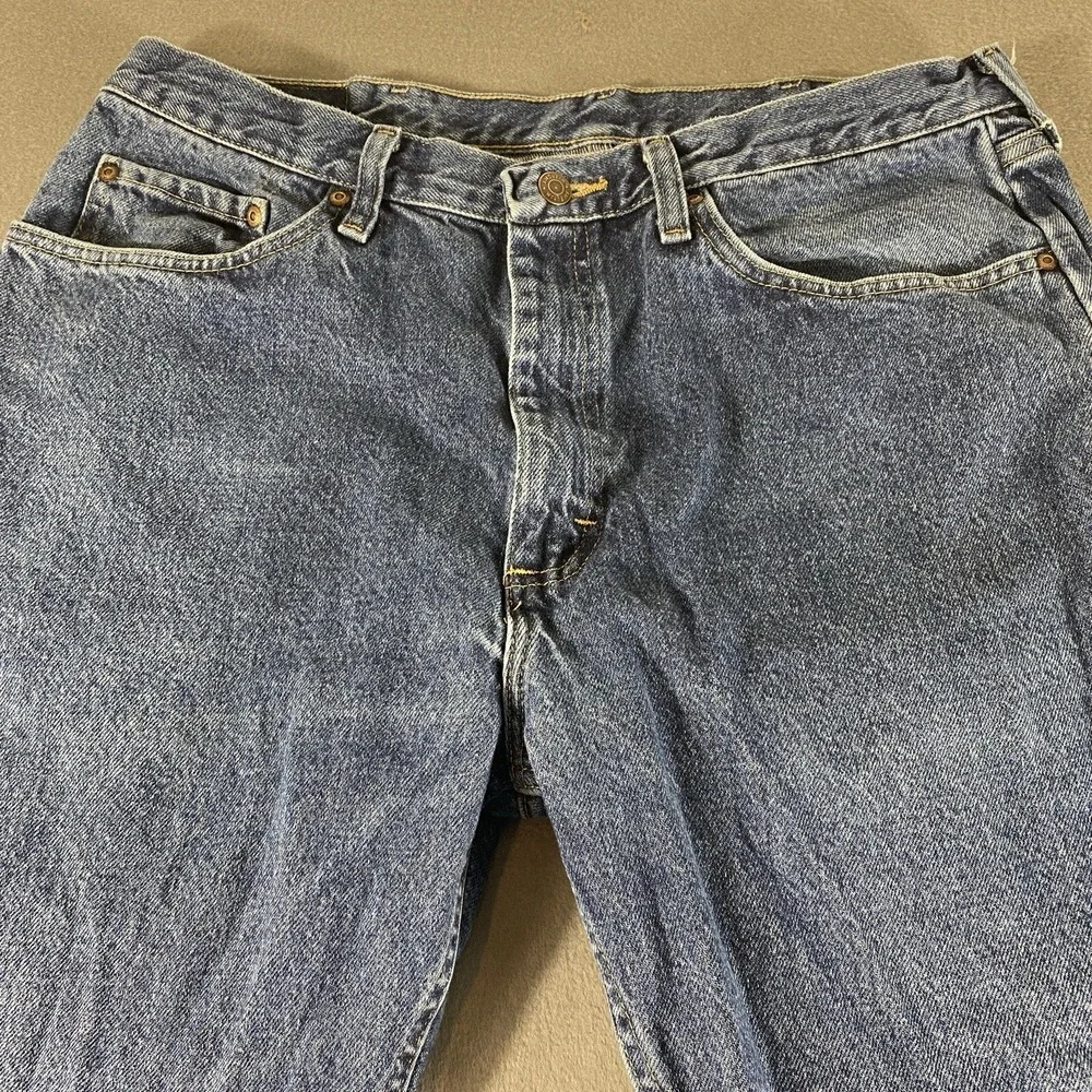 Wrangler Jeans Mens‎ 36X32 Blue Mid Rise Straight Leg Western Cowboy